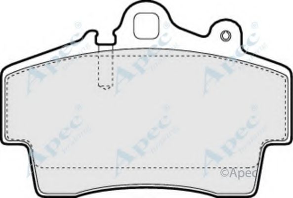 Комплект тормозных колодок, дисковый тормоз APEC braking PAD1068