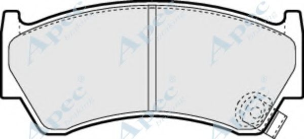 Комплект тормозных колодок, дисковый тормоз APEC braking PAD1139