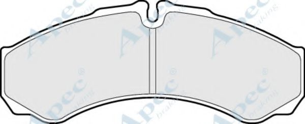 Комплект тормозных колодок, дисковый тормоз APEC braking PAD1292