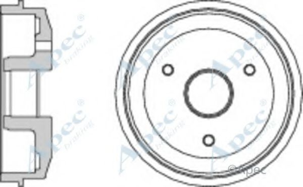 Тормозной барабан APEC braking DRM9118