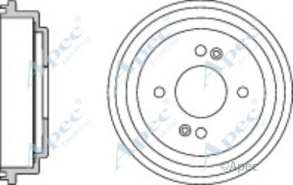 Тормозной барабан APEC braking DRM9948