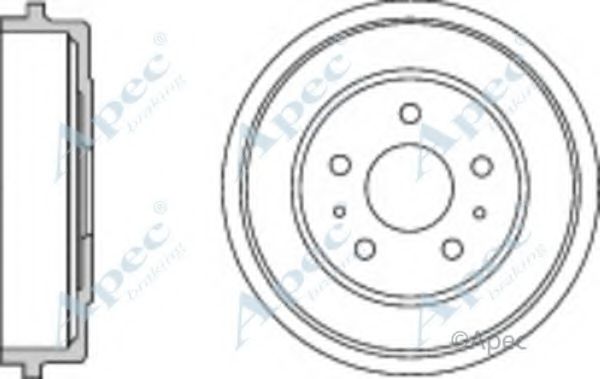 Тормозной барабан APEC braking DRM9957