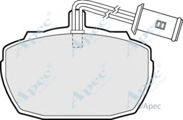 Комплект тормозных колодок, дисковый тормоз APEC braking PAD71