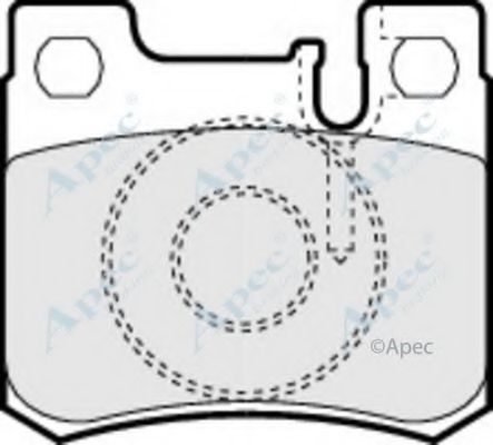 Комплект тормозных колодок, дисковый тормоз APEC braking PAD772