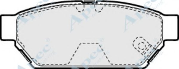 Комплект тормозных колодок, дисковый тормоз APEC braking PAD894