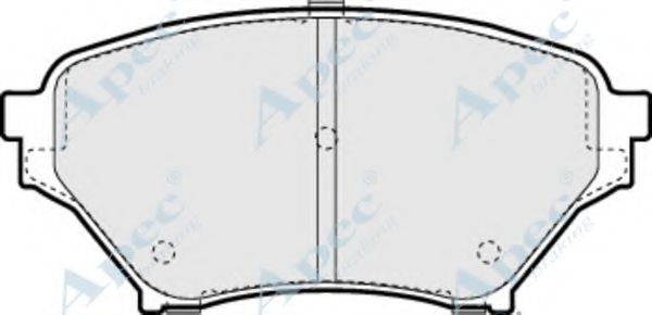 Комплект тормозных колодок, дисковый тормоз APEC braking PAD1247