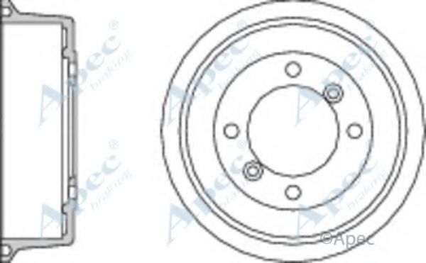 Тормозной барабан APEC braking DRM9102