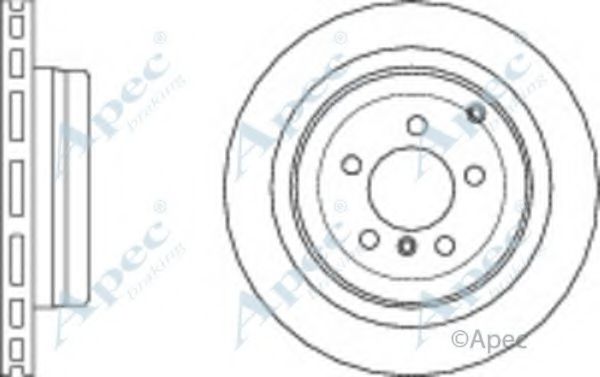 Тормозной диск APEC braking DSK2595