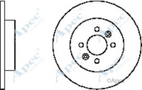 Тормозной диск APEC braking DSK2402