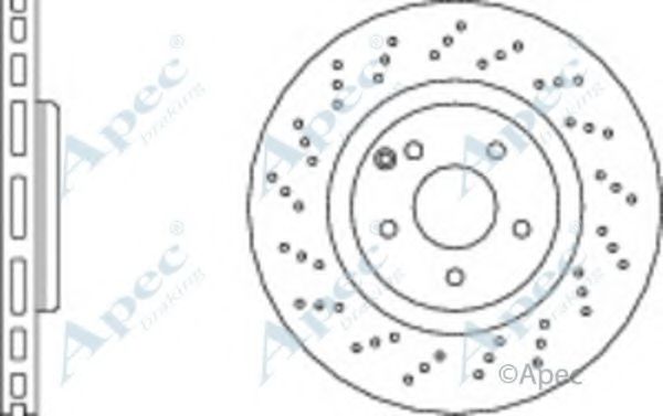 Тормозной диск APEC braking DSK2453
