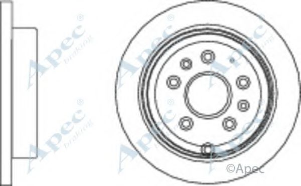 Тормозной диск APEC braking DSK2770