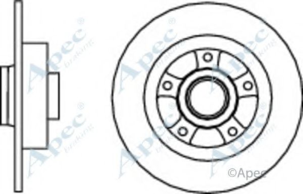 Тормозной диск APEC braking DSK2821