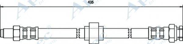 Тормозной шланг APEC braking HOS3125