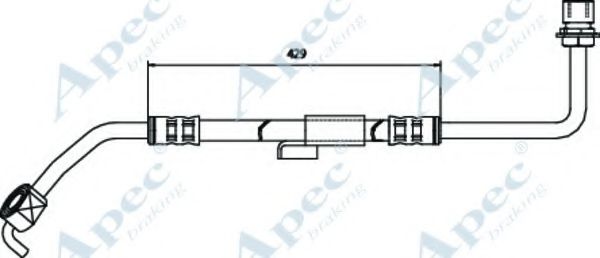 Тормозной шланг APEC braking HOS3246