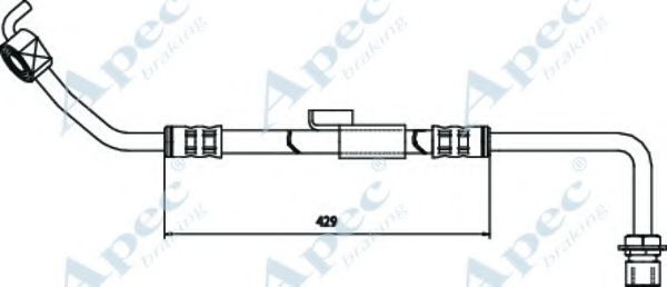 Тормозной шланг APEC braking HOS3247