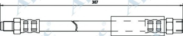 Тормозной шланг APEC braking HOS3414