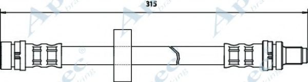 Тормозной шланг APEC braking HOS3428