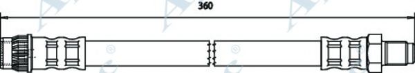 Тормозной шланг APEC braking HOS3744