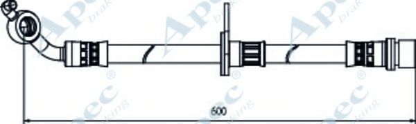 Тормозной шланг APEC braking HOS4123
