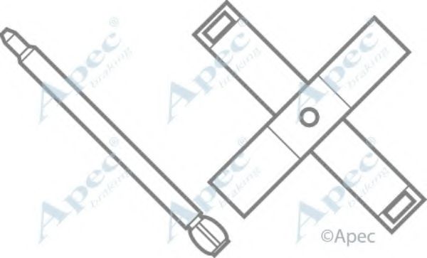 Комплектующие, тормозные колодки APEC braking KIT315