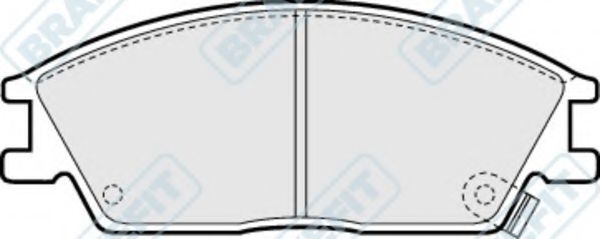 Комплект тормозных колодок, дисковый тормоз APEC braking PD3103