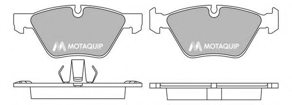 Комплект тормозных колодок, дисковый тормоз MOTAQUIP LVXL1715