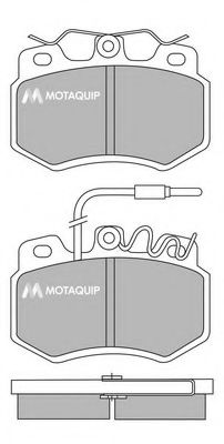 Комплект тормозных колодок, дисковый тормоз MOTAQUIP LVXL378