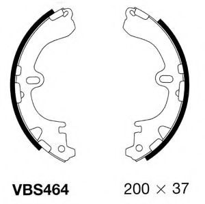 Комплект тормозных колодок MOTAQUIP VBS464