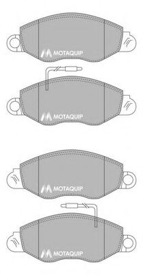 Комплект тормозных колодок, дисковый тормоз MOTAQUIP LVXL1224
