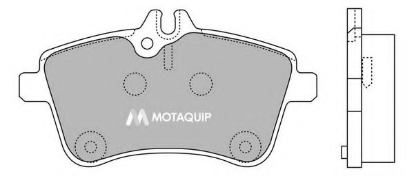Комплект тормозных колодок, дисковый тормоз MOTAQUIP LVXL1267