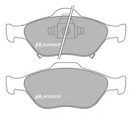 Комплект тормозных колодок, дисковый тормоз MOTAQUIP LVXL1282