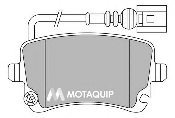 Комплект тормозных колодок, дисковый тормоз MOTAQUIP LVXL1327