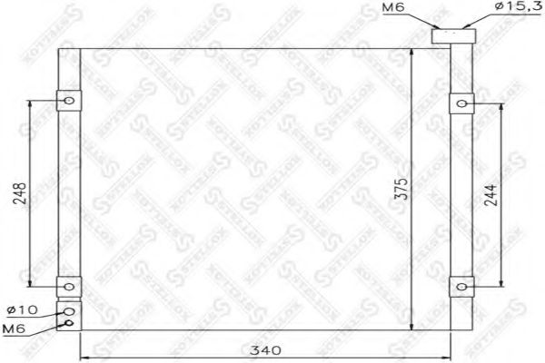 Конденсатор, кондиционер STELLOX 10-45095-SX