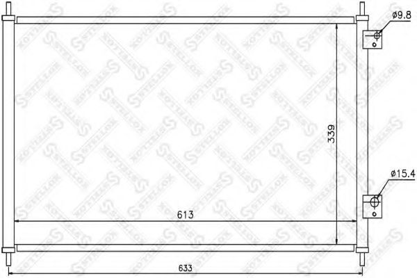 Конденсатор, кондиционер STELLOX 10-45351-SX