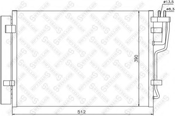 Конденсатор, кондиционер STELLOX 10-45609-SX
