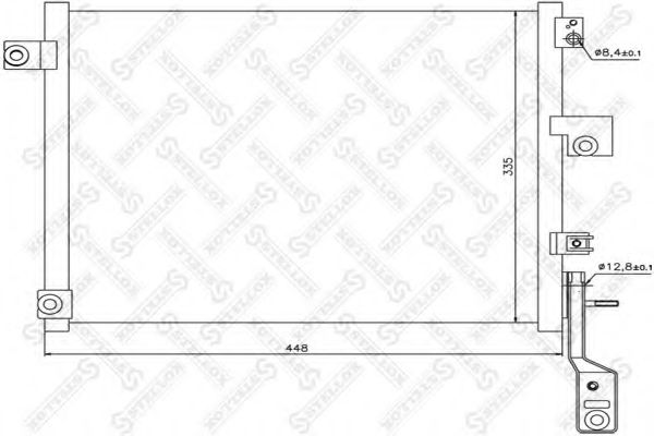 Конденсатор, кондиционер STELLOX 10-45624-SX