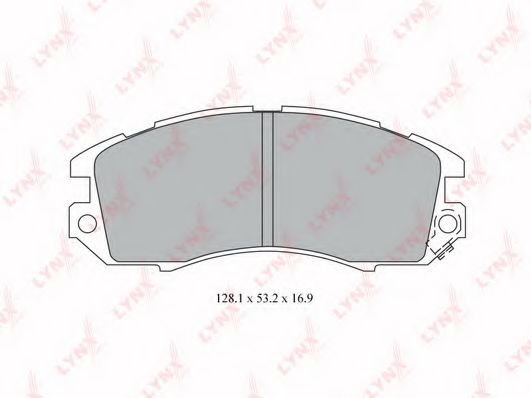 Комплект тормозных колодок, дисковый тормоз LYNXauto BD-7112