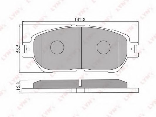 Комплект тормозных колодок, дисковый тормоз LYNXauto BD-7537