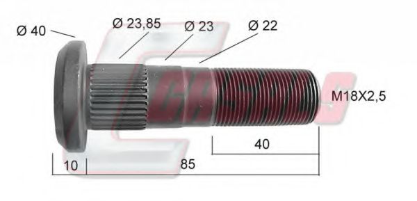 Болт крепления колеса CASALS 21171