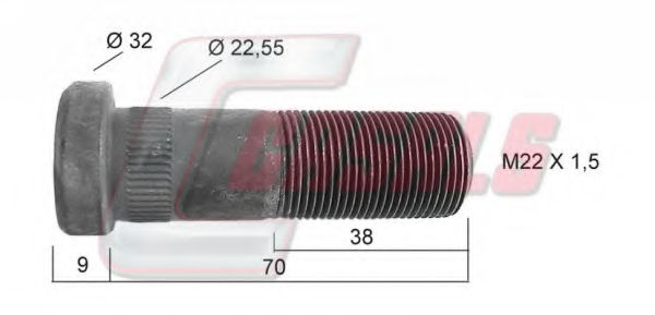 Болт крепления колеса CASALS 21209