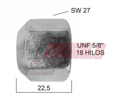 Гайка крепления колеса CASALS 21445