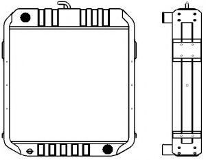 Радиатор, охлаждение двигателя SAKURA  Automotive 1191-0511