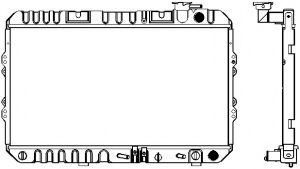 Радиатор, охлаждение двигателя SAKURA  Automotive 1210-0103