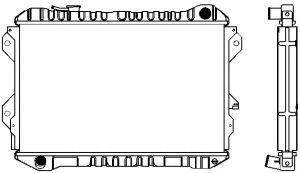 Радиатор, охлаждение двигателя SAKURA  Automotive 1301-0238