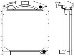 Радиатор, охлаждение двигателя SAKURA  Automotive 1312-0407