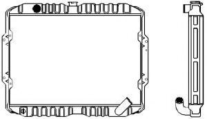 Радиатор, охлаждение двигателя SAKURA  Automotive 1321-0223