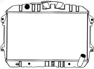 Радиатор, охлаждение двигателя SAKURA  Automotive 1341-0328