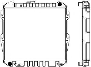 Радиатор, охлаждение двигателя SAKURA  Automotive 1461-0308