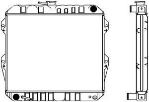 Радиатор, охлаждение двигателя SAKURA  Automotive 1461-0316