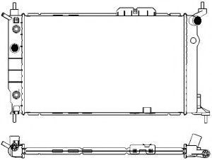 Радиатор, охлаждение двигателя SAKURA  Automotive 3201-1013